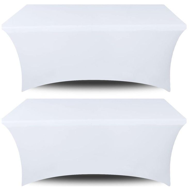 6ft Spandex White Tablecloths