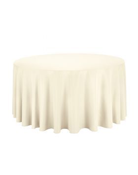 132&quot; Taupe Polyester Tablecloth