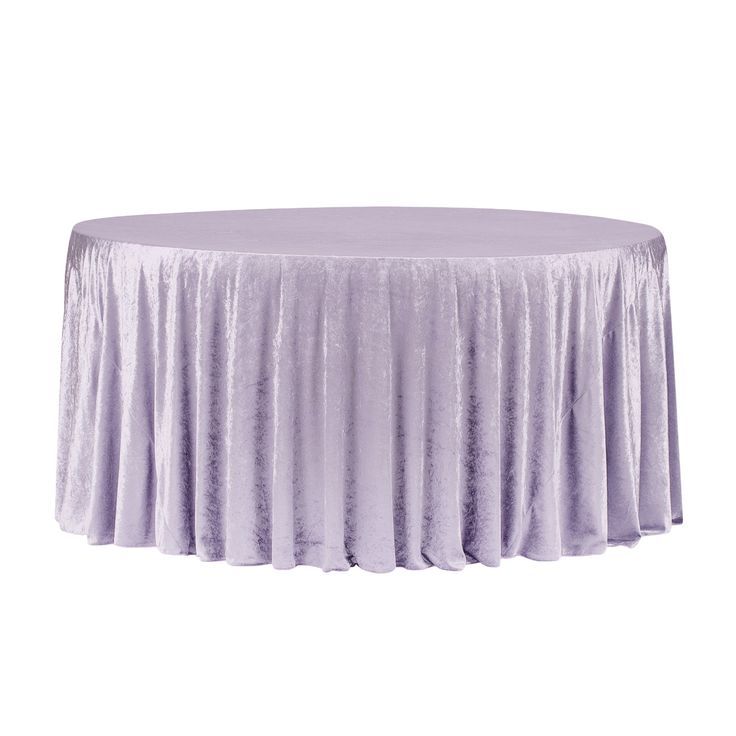 132 &quot; Wisteria Velvet Tablecloth