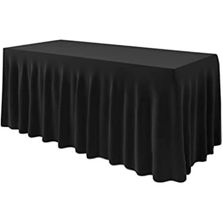 21&quot; Black Table Skirting