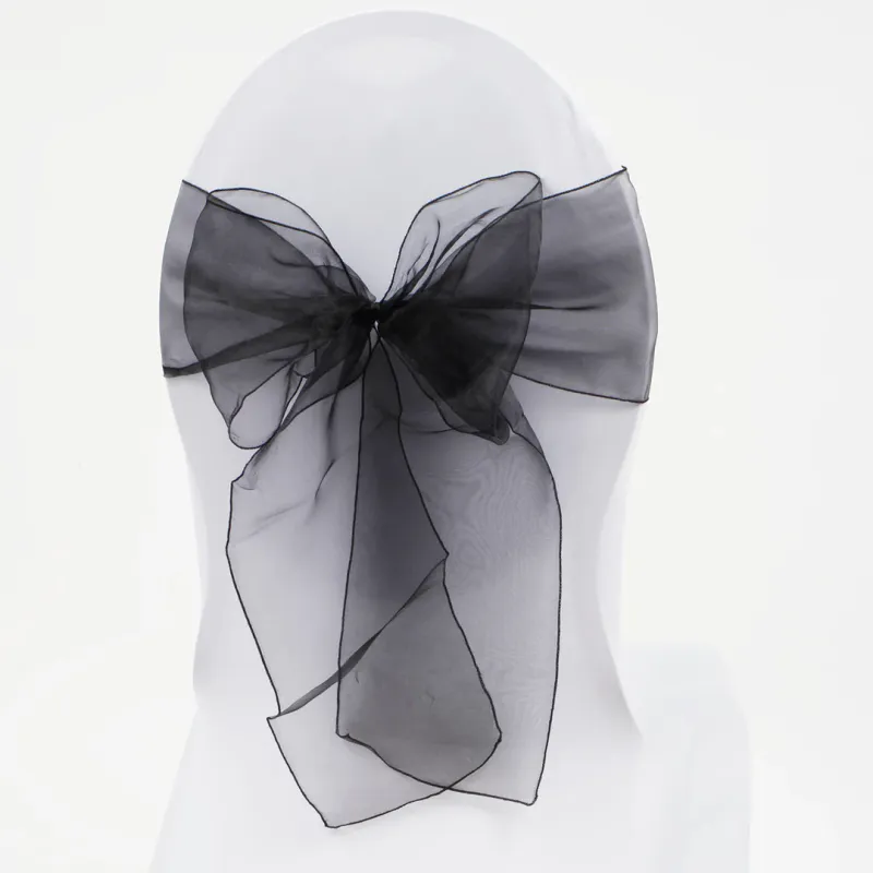 Black Organza Sash