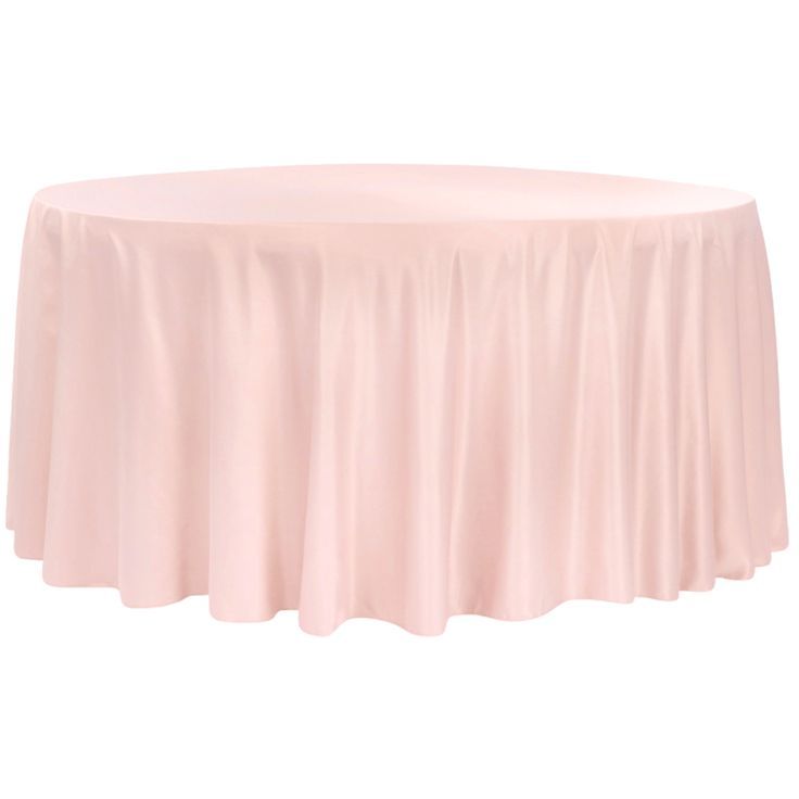 132&quot; Blush Polyester Tablecloth