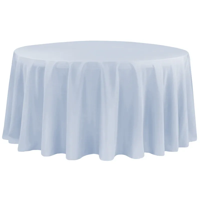 132&quot; Dusty Blue Polyester Tablecloth