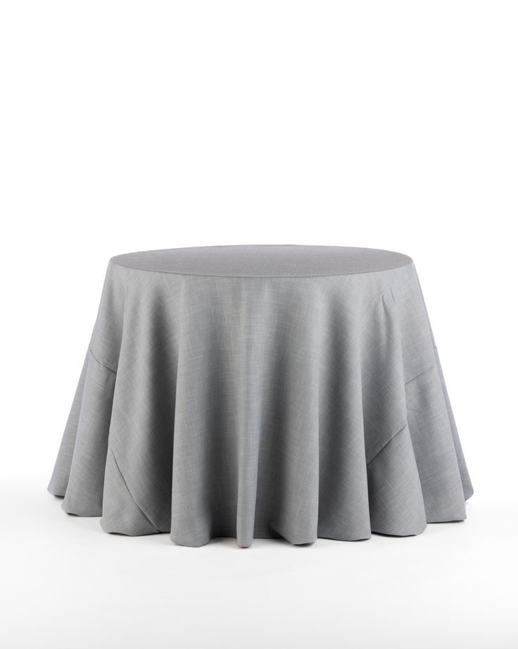 132&quot; Grey Textured Tablecloth