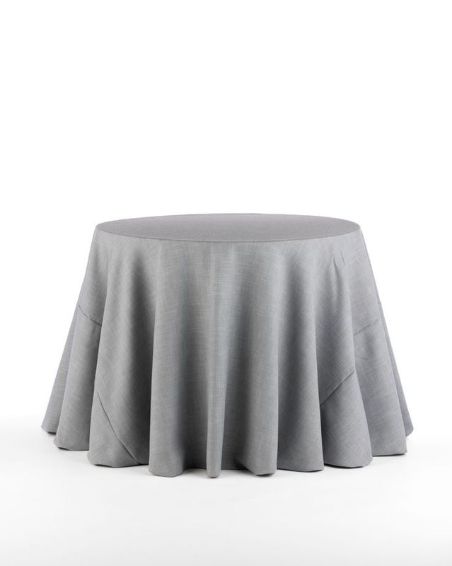 132&quot; Grey Textured Tablecloth