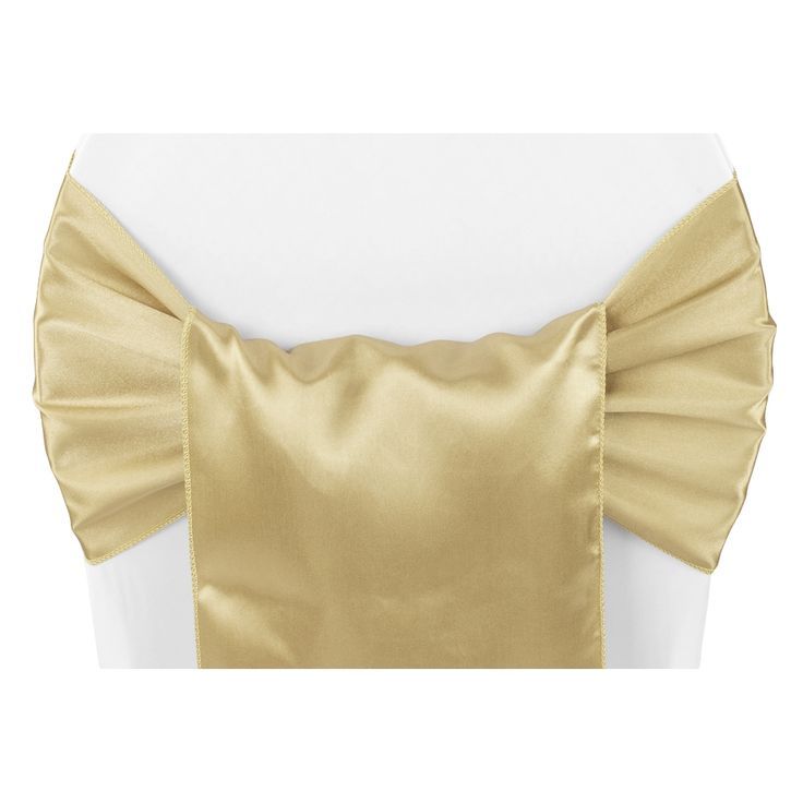 Champagne Satin Gold Chair Sash