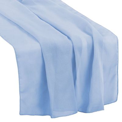 Blue Chiffon Table Runner