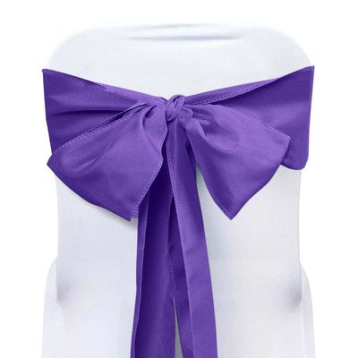 Royal Purple Satin Chair Sash