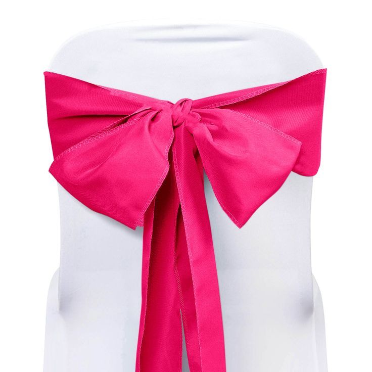 Fuchsia Satin Chair Sash