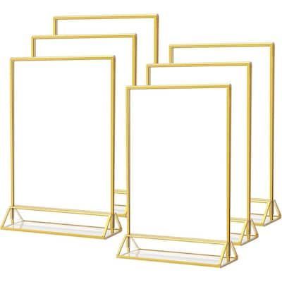 Gold Rimmed Table Number Holders