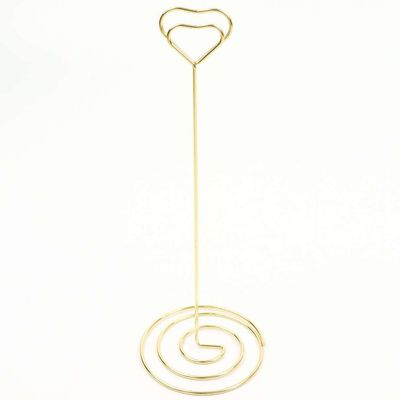 Gold Heart Design Table Number Holder