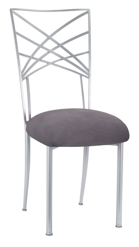 Silver Chameleon Chair with Grey Cushion