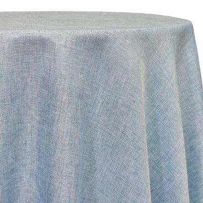Light Blue Textured Tablecloths 132"