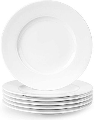 6" White Dessert Plates