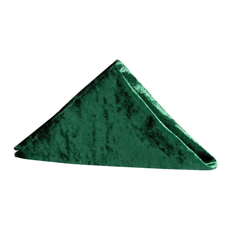 Emerald Green Velvet Napkins