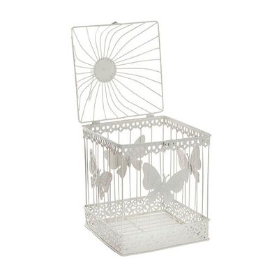 White Butterfly Bird Cage
