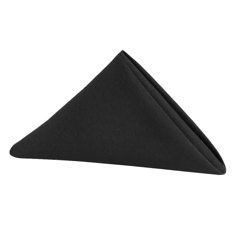 Napkin Polyester Black 