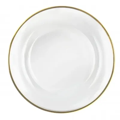 13" Gold Rimmed  Glass Charger Plate
