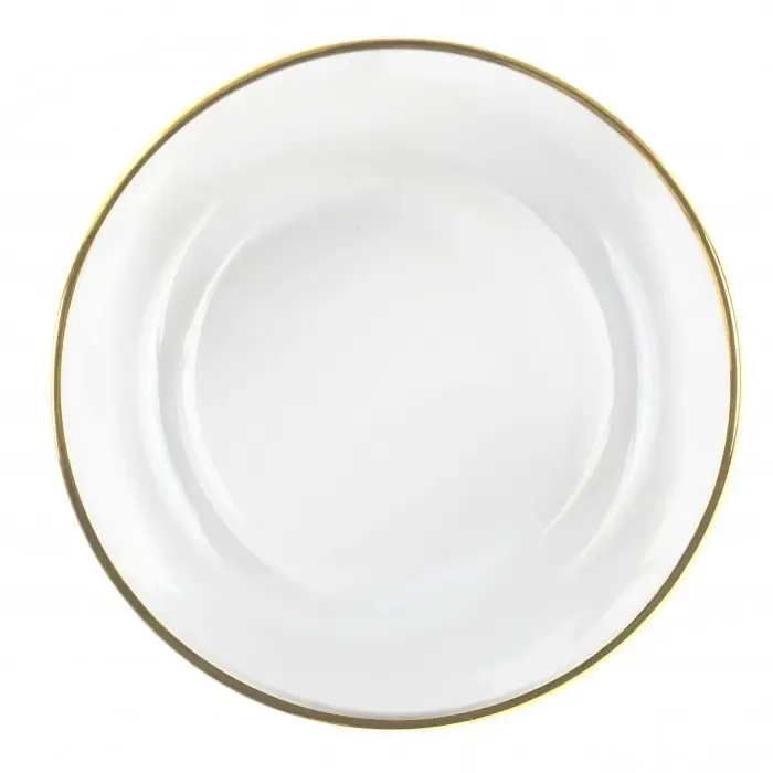 13" Gold Rimmed Charger Plate