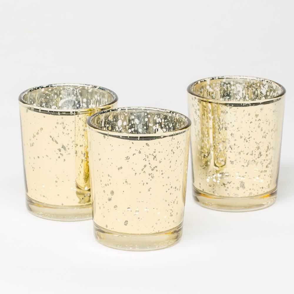 Gold Votive Candle Holders
