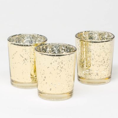 Gold Votive Candle Holders