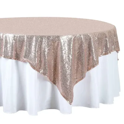 90" Blush Glitz Overlays
