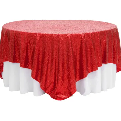 Red Glitz Overlays 90" 