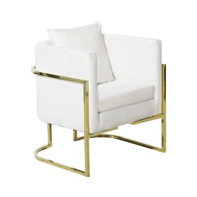Arm Chair with Gold Accents