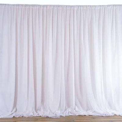 Sheer Dual Layer Backdrop White 8H x 10W