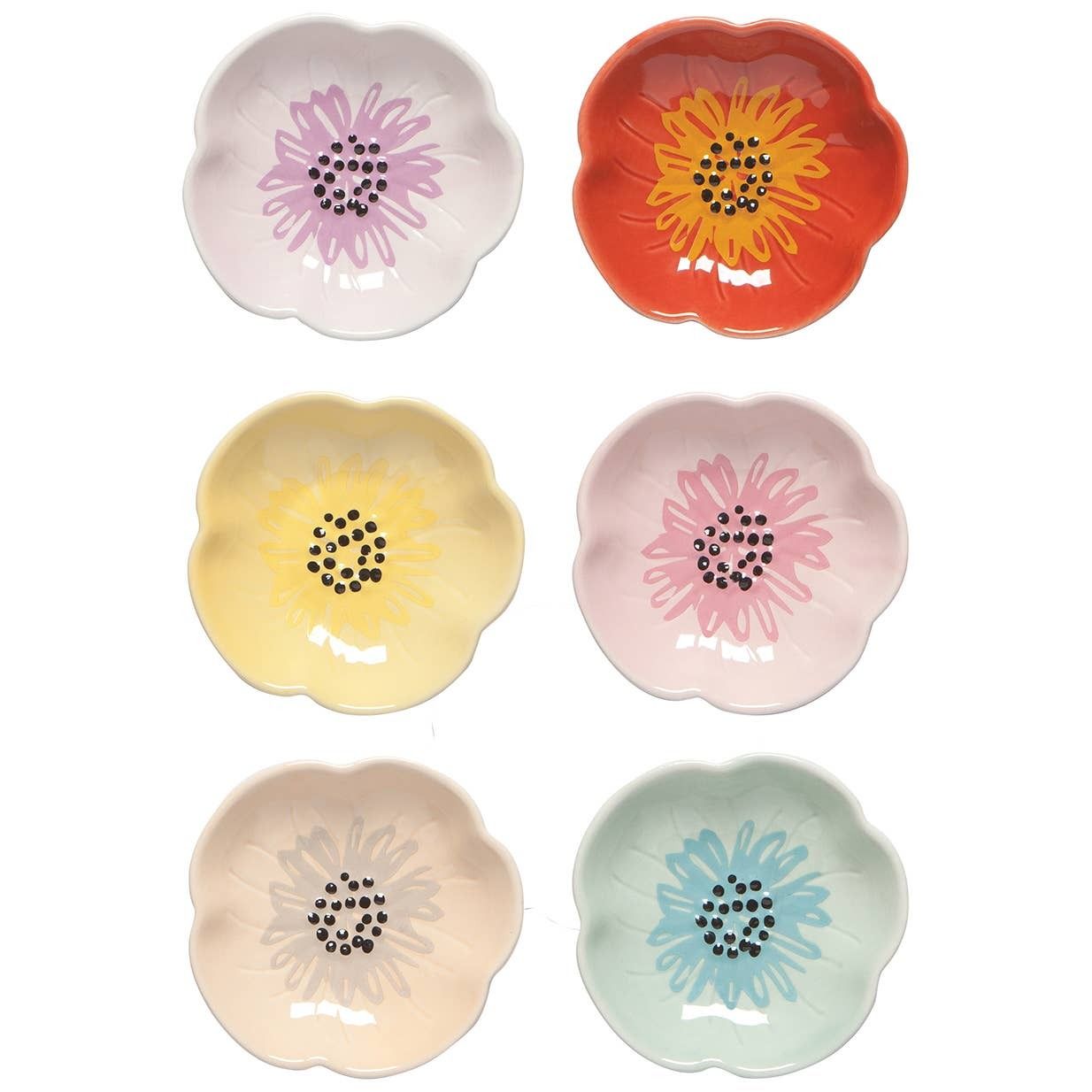 Flower Pinch Bowls