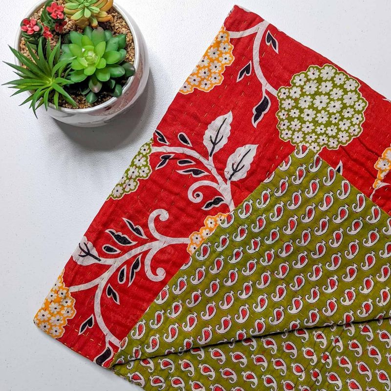 Kantha Throw