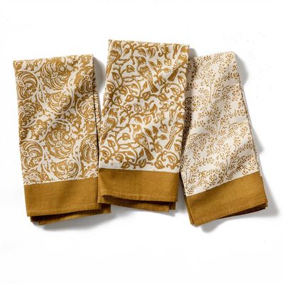 Saffron Finch Towels S/3