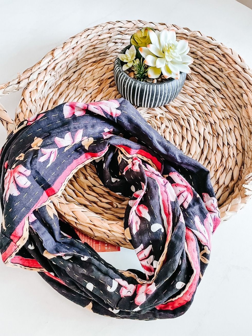 Kantha Infinity Scarf
