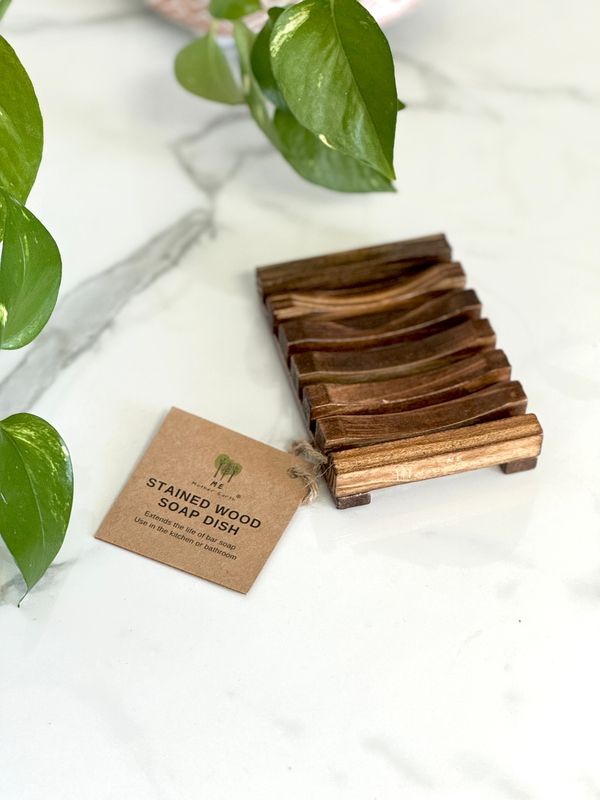 Stained Wood Soap Dish
