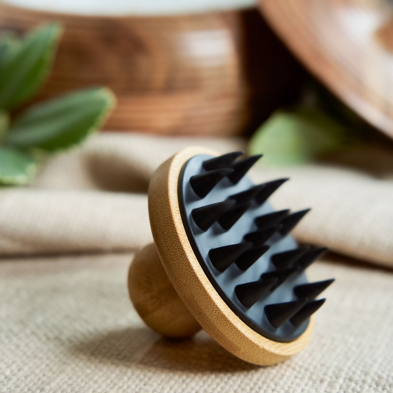 Bamboo Silicone Massager