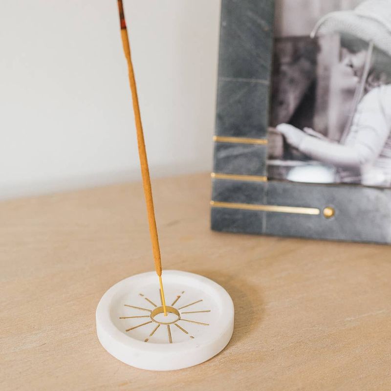 Indukala Marble Incense Holder