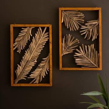 Driftwood Framed Leaf