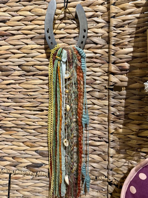 Horseshoe Fiber Art
