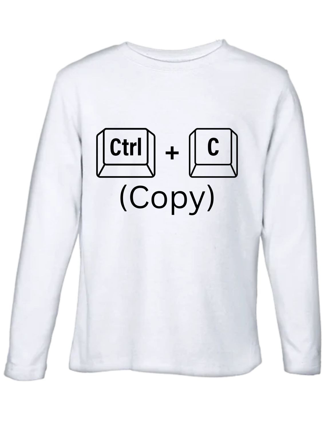 Mens T Shirt Long Sleeve Ctrl + Copy