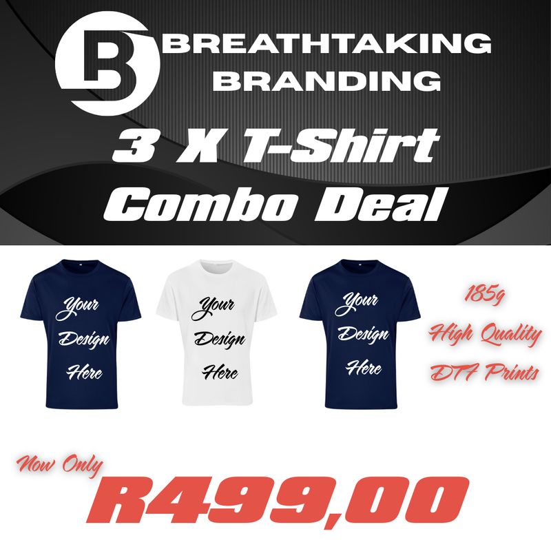3 x T Shirt Combo Deal