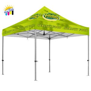 Gazebo 3 x 3m, UV Print, Hexagon Aluminium, Complete