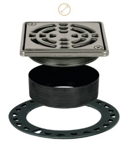 KERDI-DRAIN GRATE KIT 4&quot; STN STEEL