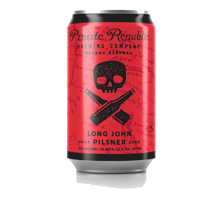 Pirate Republic Long John Pilsner • 35.5cl Can