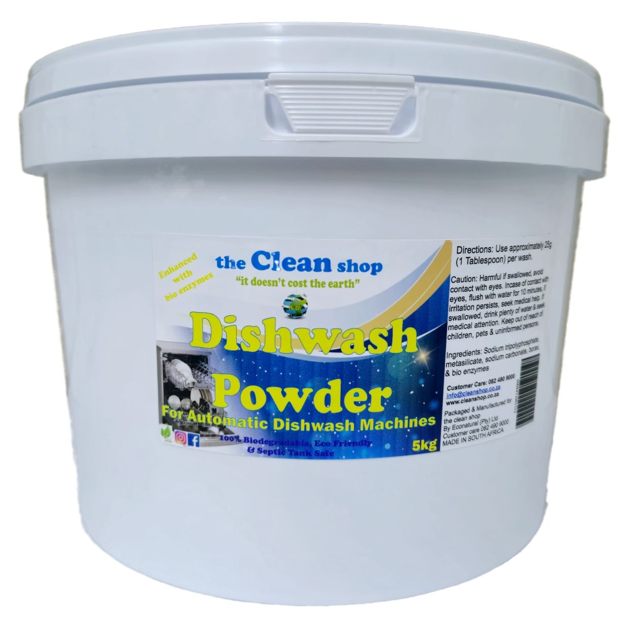 Auto Dishwashing Machine Powder 5kg Bucket