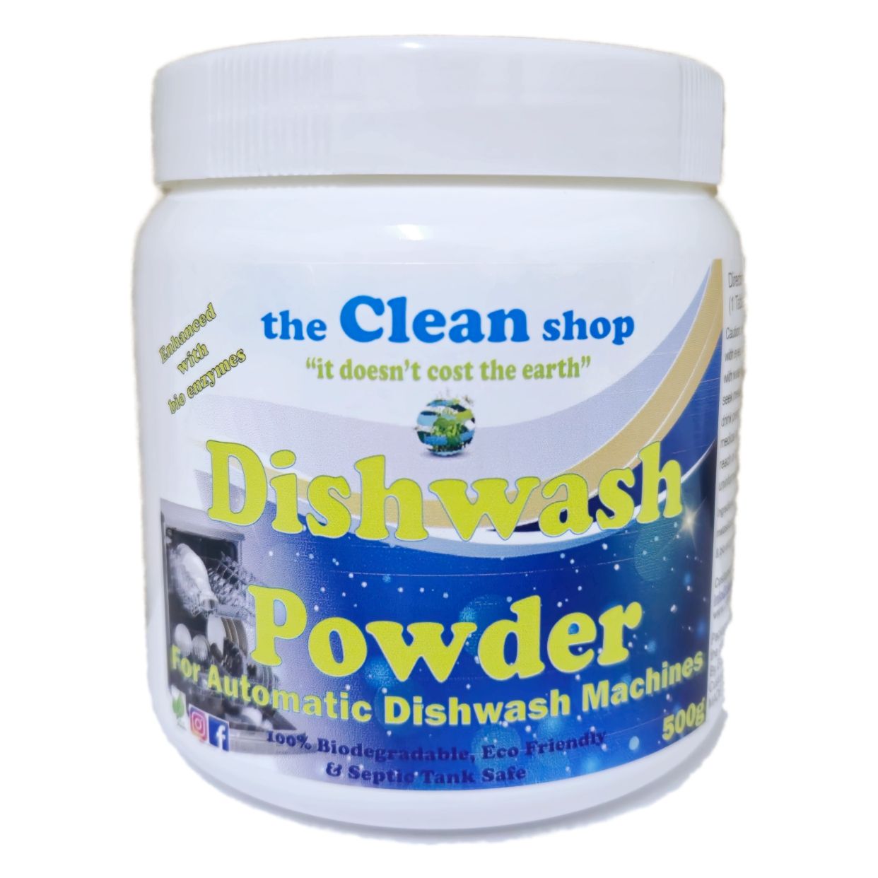 Auto Dishwashing Machine Powder 500g tub