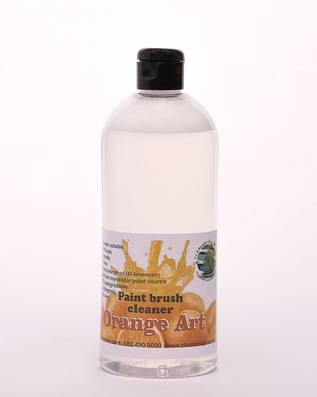 Orange Art Paint Brush Cleaner 500ml