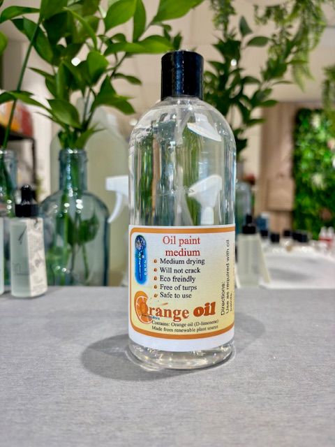 Orange Art Oil Paint Medium 500ml