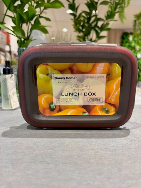 LUNCH BOX METAL RECTANGLE MEDIUM - 600ML