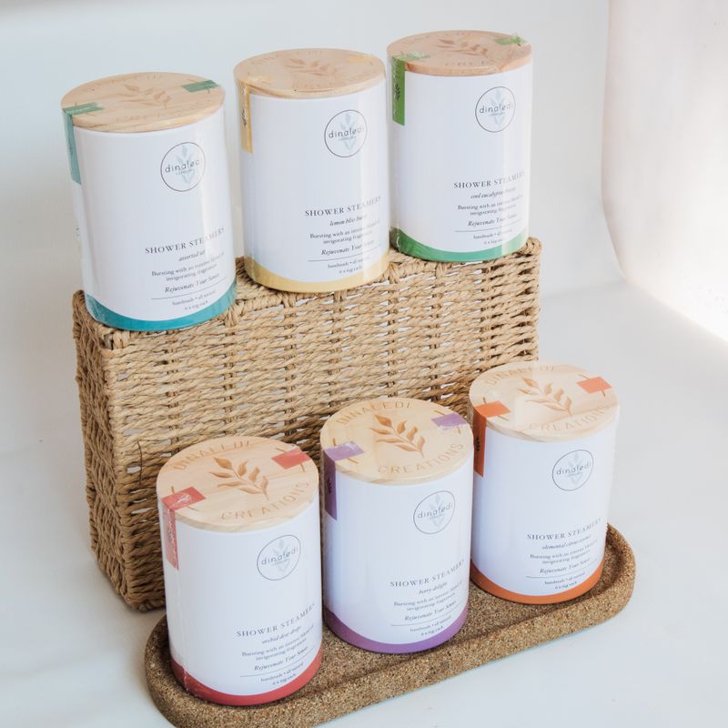 SHOWER STEAMER ASSORTED TIN SET