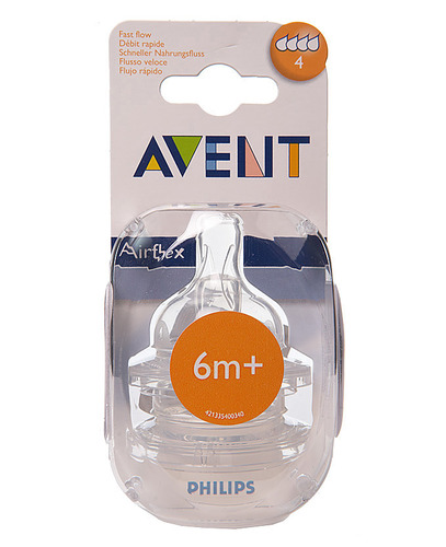 AVENT Tetina Fluxo Rápido 6m+